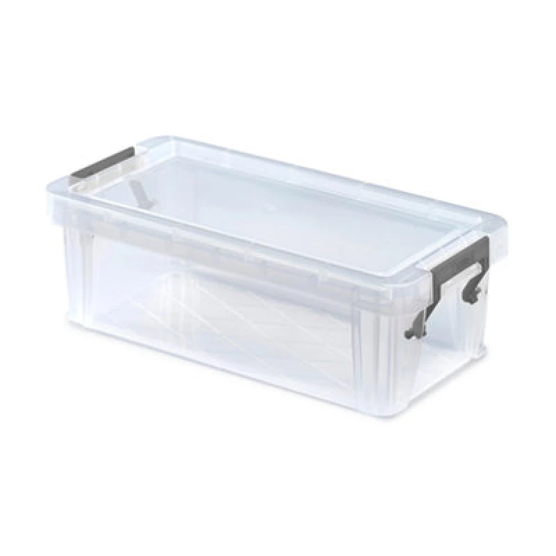 Image of Whitefurze Allstore Storage Box, 1.3L, Clear