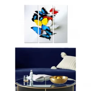 Image of MDF22312036 Multicolor Decorative MDF Painting (3 Pieces)