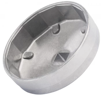 Image of DRAPER Oil Filter Socket 74mm 14 Flats for Audi, BMW, GM, Rover, VW 29186