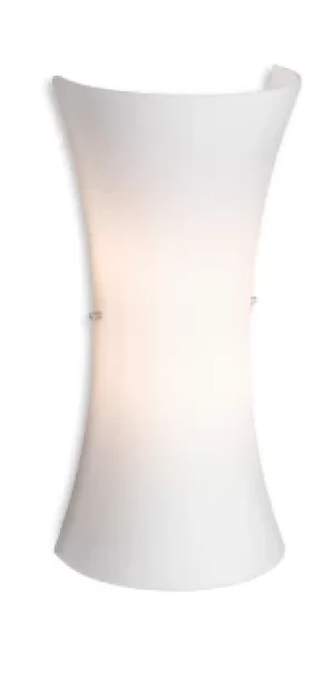 Image of Forum Up Down Glass Wall Light Opal White Glass