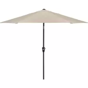 Image of Sturdi 2.5m Aluminium Round Garden Parasol - Natural