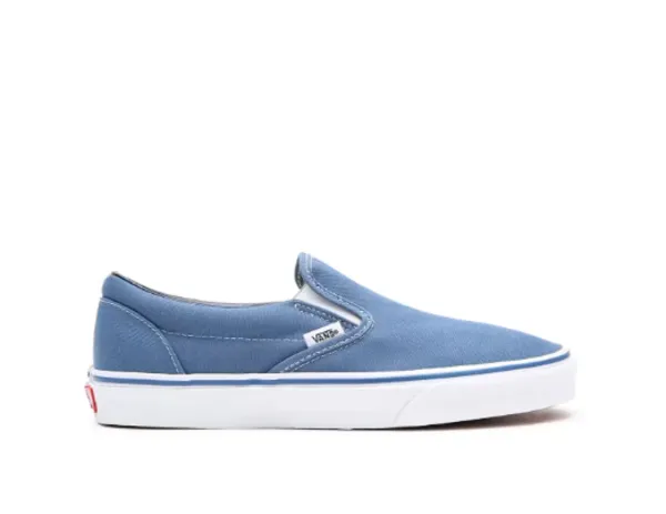 Image of Vans Classic Slip On Kids Color Theory Checkerboard Dusty Blue, 13 Youth