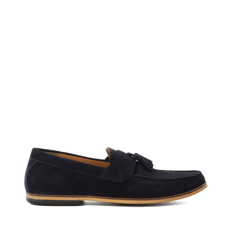Image of Dune London Bertie Loafers Navy Suede 164 male 7 (41)