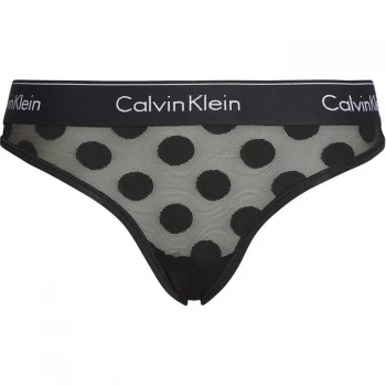 Image of Calvin Klein Cotton Brief - Black Dot