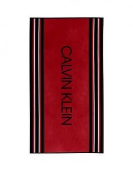 Image of Calvin Klein Boarder Beach Towel