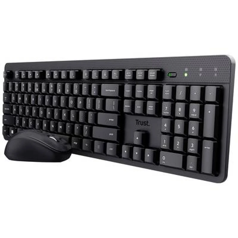 Image of Trust Trust ODY II Bluetooth Keyboard and mouse set Numeric keypad German, QWERTZ Black 25021