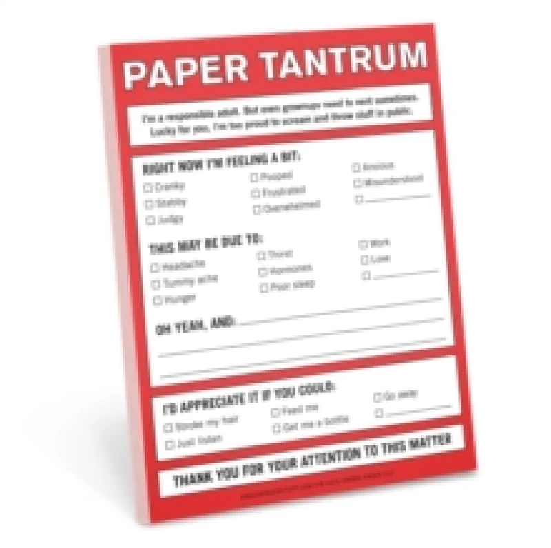 Image of Knock Knock Paper Tantrum Nifty Notes Other printed item