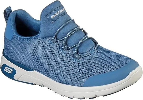 Image of Skechers Womens Marsing Waiola Slip Resistant Safety Trainer UK Size 3 (EU 36) Blue SKE1960-BLU-3