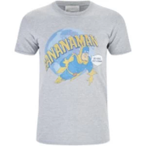 Image of Bananaman Mens Eat A Banana T-Shirt - Grey - XXL