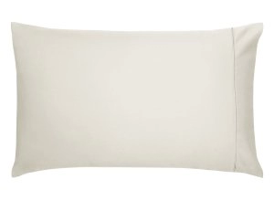 Image of Bedeck of Belfast Natural Egyptian Cotton Sateen 600 Thread Count Fine Linens 'Mansa' Oxford Pillow Case