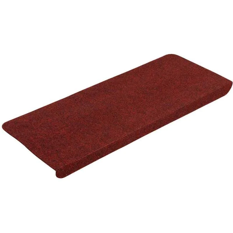 Image of VIDAXL Stair Mats Self-adhesive 15 pcs 65x24.5x3.5cm Red Vidaxl 8720287018438