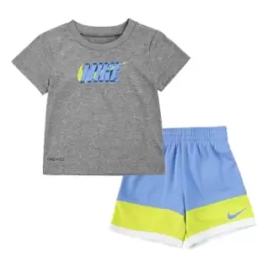 Image of Nike Colour Block Short Set Junior Boys - Blue