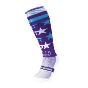 Image of Wacky Sox Milky Way Football/Rugby Socks Snr - Purple
