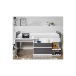 Image of Tillie Cabin Bed with Desk, Shelves and Drawers