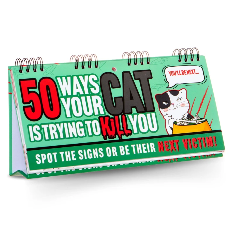 Image of Boxer Gifts 50 Ways Your Cat Is Trying To Kill You Flipbook - Cat Gifts Multi unisex