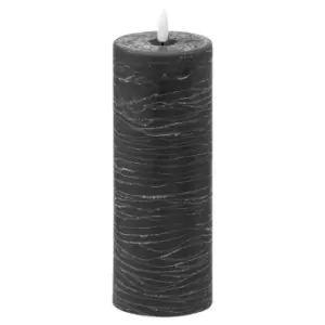 Image of Luxe Collection Natural Glow 3x8 Grey LED Candle