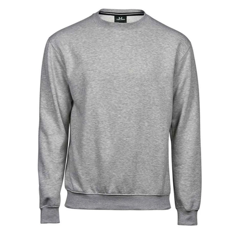 Image of TEE JAYS Mens Plain Black Sweatshirt in Grey Size: Small Grey Male S