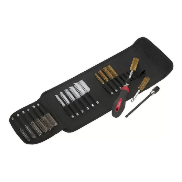 Image of Genuine SEALEY VS1800 Cleaning & Decarbonising Brush Set 20pc