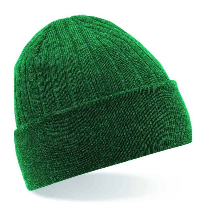 Image of Beechfield Beechfield Men Thinsulate Beanie in Bottle Green Bottle Green One Size Male 5063527292346