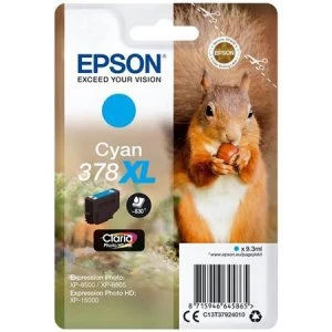 Image of Epson Squirrel 378XL Cyan Ink Cartridge
