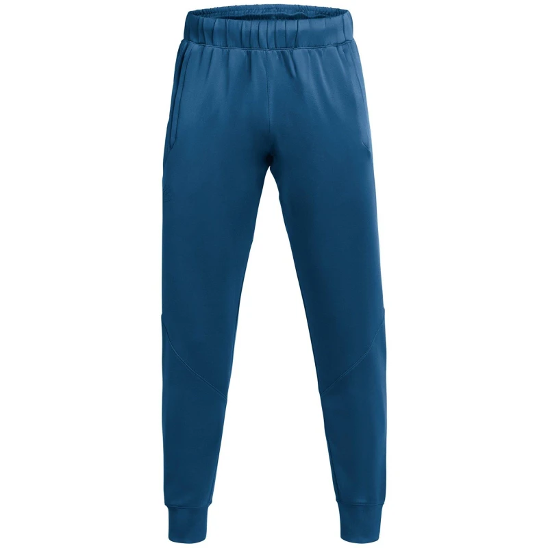 Image of Under Armour Mens Curry Knitted Performance Tracksuit Bottoms Blue male S