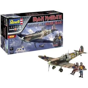 Image of Spitfire Mk.II Iron Maiden Aces High 1:32 Level 4 Revell Model Kit Gift Set