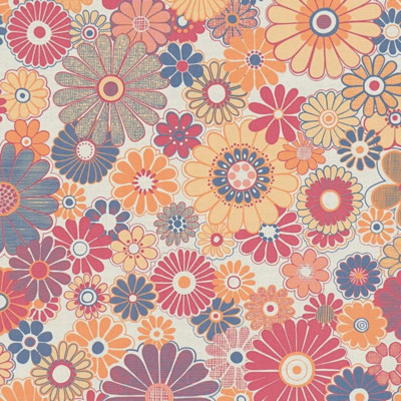 Image of As Creation Retro Chic Flower Wallpaper Multi Vintage Paste The Wall Vinyl