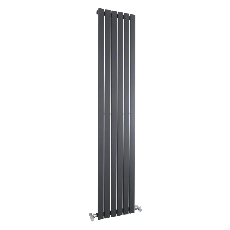 Image of Balterley Square Vertical Single Panel Radiator 2307 BTU Anthracite 1800x354mm Grey