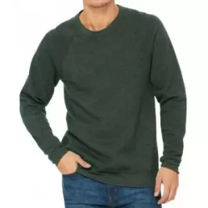 Image of Bella + Canvas Adults Unisex Sponge Fleece Sweatshirt (M) (Heather Forest)