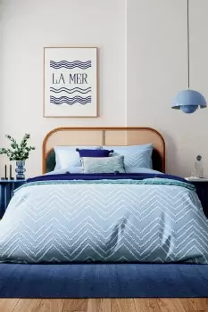 Image of 'Woven Zigzag' Duvet Set