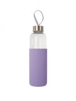 Image of Premier Housewares Mimo Glass Bottle In Lilac