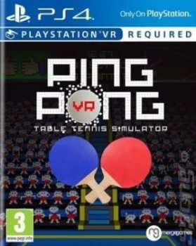 Image of Ping Pong VR Table Tennis Simulator PS4 Game