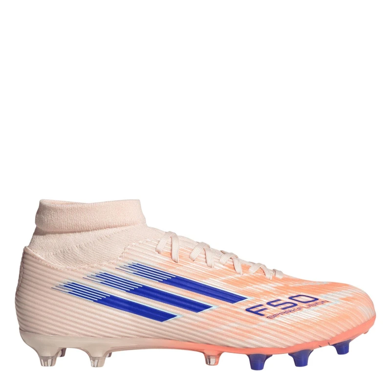Image of adidas F50 Sparkfusion League Womens Firm Ground Football Boots Orange/Blue female 8 (42)