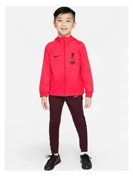 Image of Boys, Nike Liverpool Little Kids Strike Tracksuit - Red/Black, Red/Black, Size S