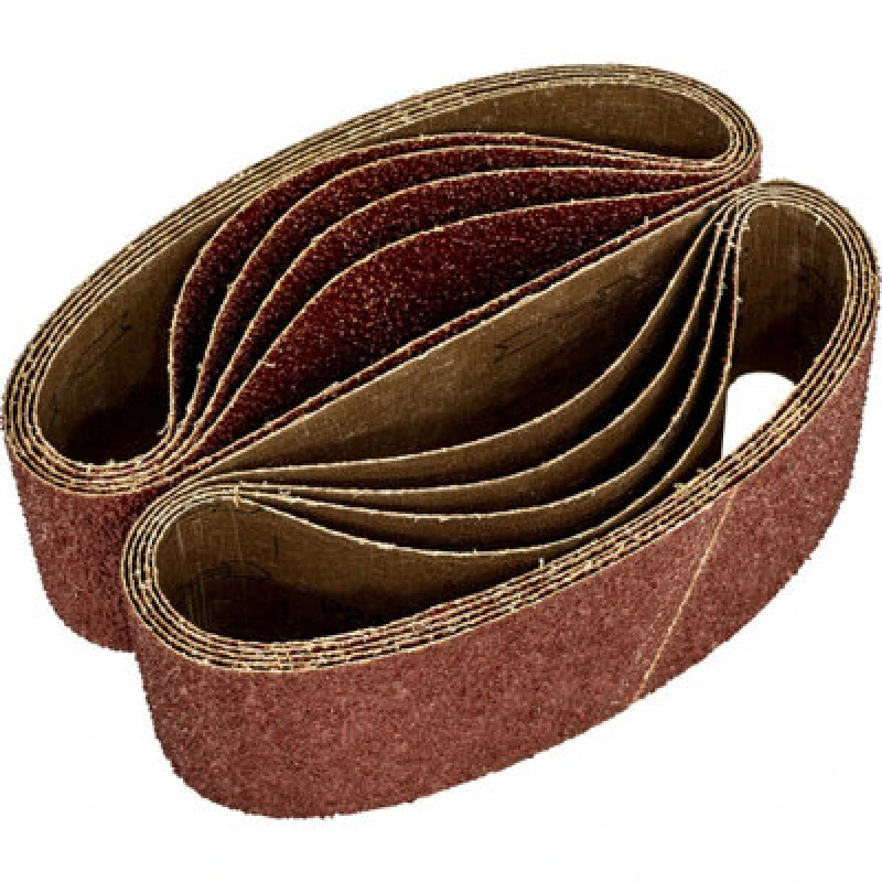 Image of Loops 5 PACK - 75mm x 533mm Sanding Belts - 24 Grit Aluminium Oxide Cloth Backed Set Multi