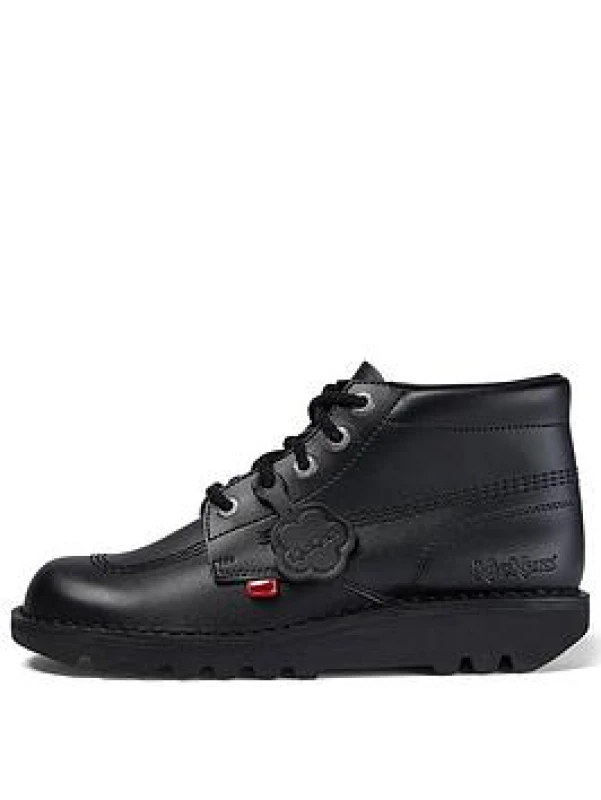 Image of Kickers Mens Kick Hi Black Core Ankle Boots - UK 8 Black male DA0541BKB8