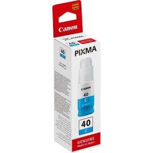 Image of Canon GI40 Cyan Ink Cartridge