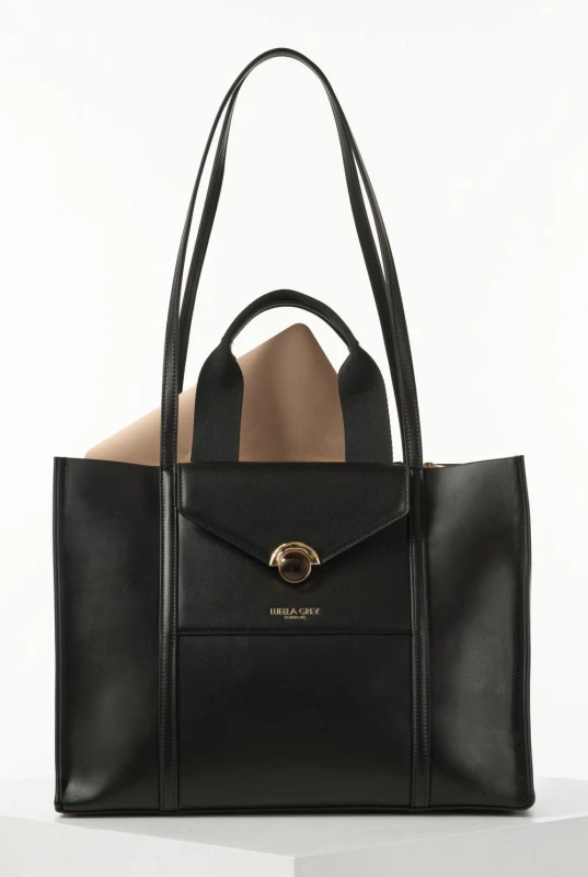 Image of Luella Grey Womens 'Darcy' Laptop Tote in Black Female