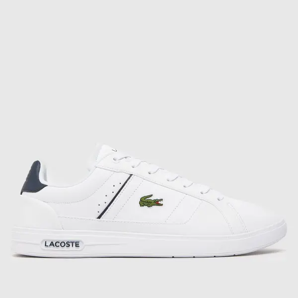 Image of Lacoste White / Navy Pro Leather Trainers White Male 9 191108UK