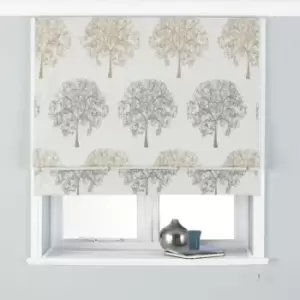 Image of Paoletti Oakdale Blackout Roman Blind Polyester Silver (153X137Cm)