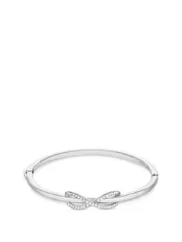 Image of Jon Richard Jon Richard Silver Plated Infinity Bangle Bracelet