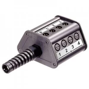 Image of Distributor box XLR Stage Box Number of pins 3 Black Neutrik NSB1A 84