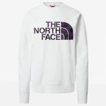 Image of The North Face Womens Standard Crew - White/Purple - S