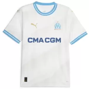 Image of Puma Olympique De Marseille Home Shirt 2023 2024 Adults - White