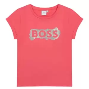 Image of Boss Logo T Shirt - Pink