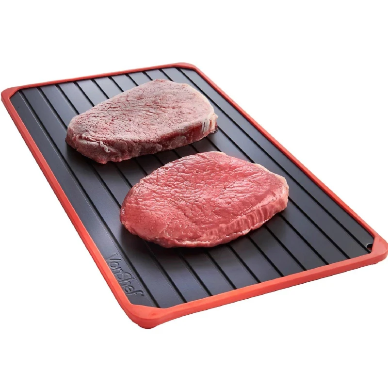 Image of VonShef Aluminium Spill-Proof Defrosting Tray Black unisex