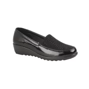 Image of Boulevard Womens/Ladies Loafers (8 UK) (Black)