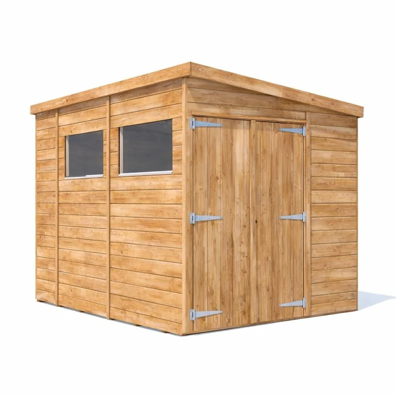 Image of Dunster House Wooden Shed Garden Storage 1.8M X 3M (6' X 10') 15mm Walls Window Pent Roof, Overlord Modular