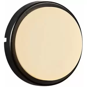 Image of Nordlux Cuba Energy Round LED Outdoor Flush Wall Lamp Black, IP54, 3000K