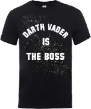 Image of Star Wars Darth Vader Is The Boss T-Shirt - Black - S